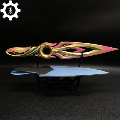 Metal Dull Blade Mystbloom Kunai 11'' Game Prop 3 Colors