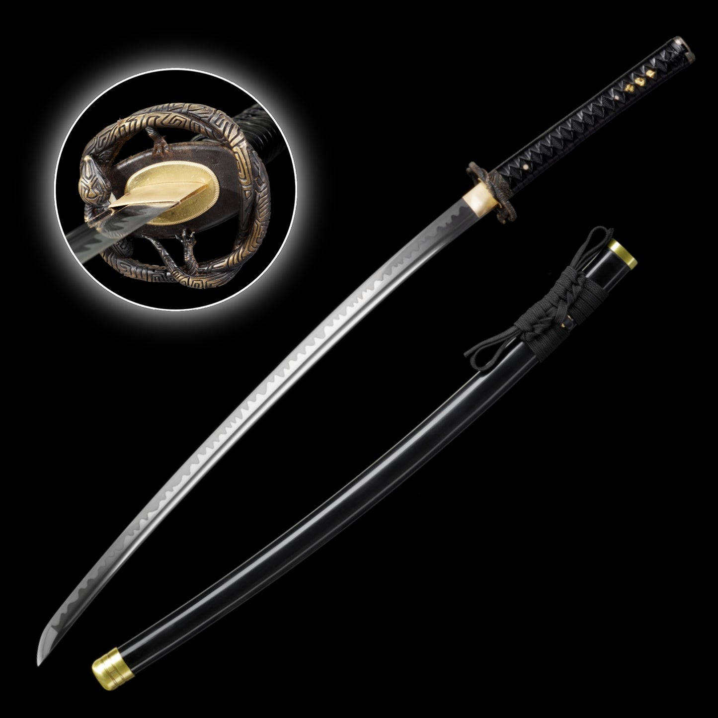 Skyrim Katana Blade Sword Akaviri Sword Manganese Steel IRL Replica