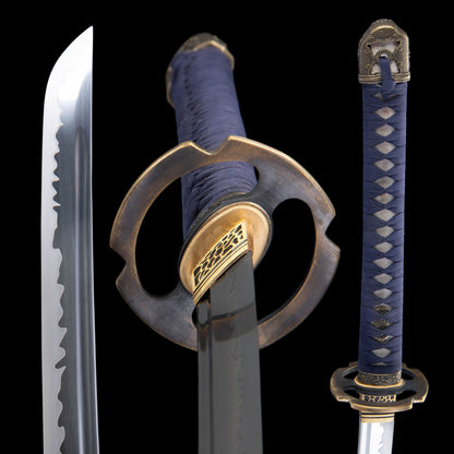 IRL Nagakiba Katana Soul Game Classical Bleeding Build Sword For Collection