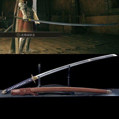 IRL Nagakiba Katana Soul Game Classical Bleeding Build Sword For Collection