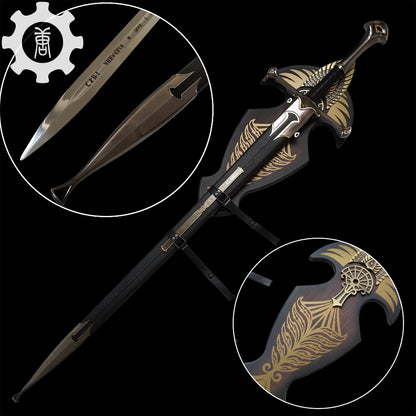 Classical King Sword Life-Size Metal Replica-High End Version