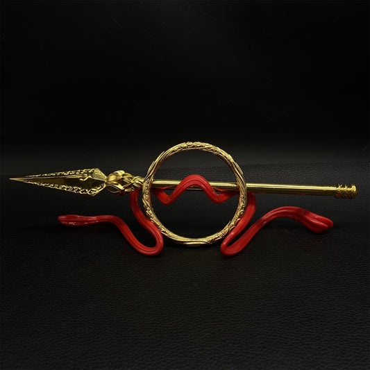 Ne Zha Fire Tipped Spear Universe Ring Red Armillary Sash Replicas