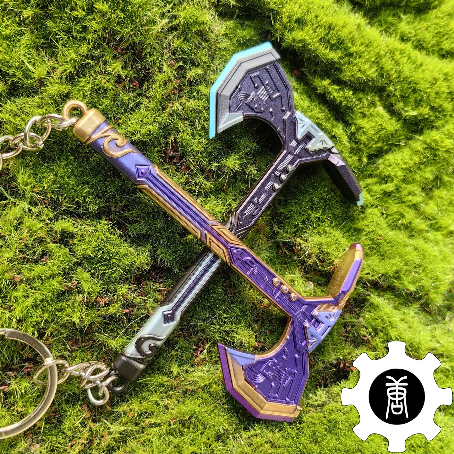 Neo Frontier Axe Keychain Melee Weapon Backpack Pendant