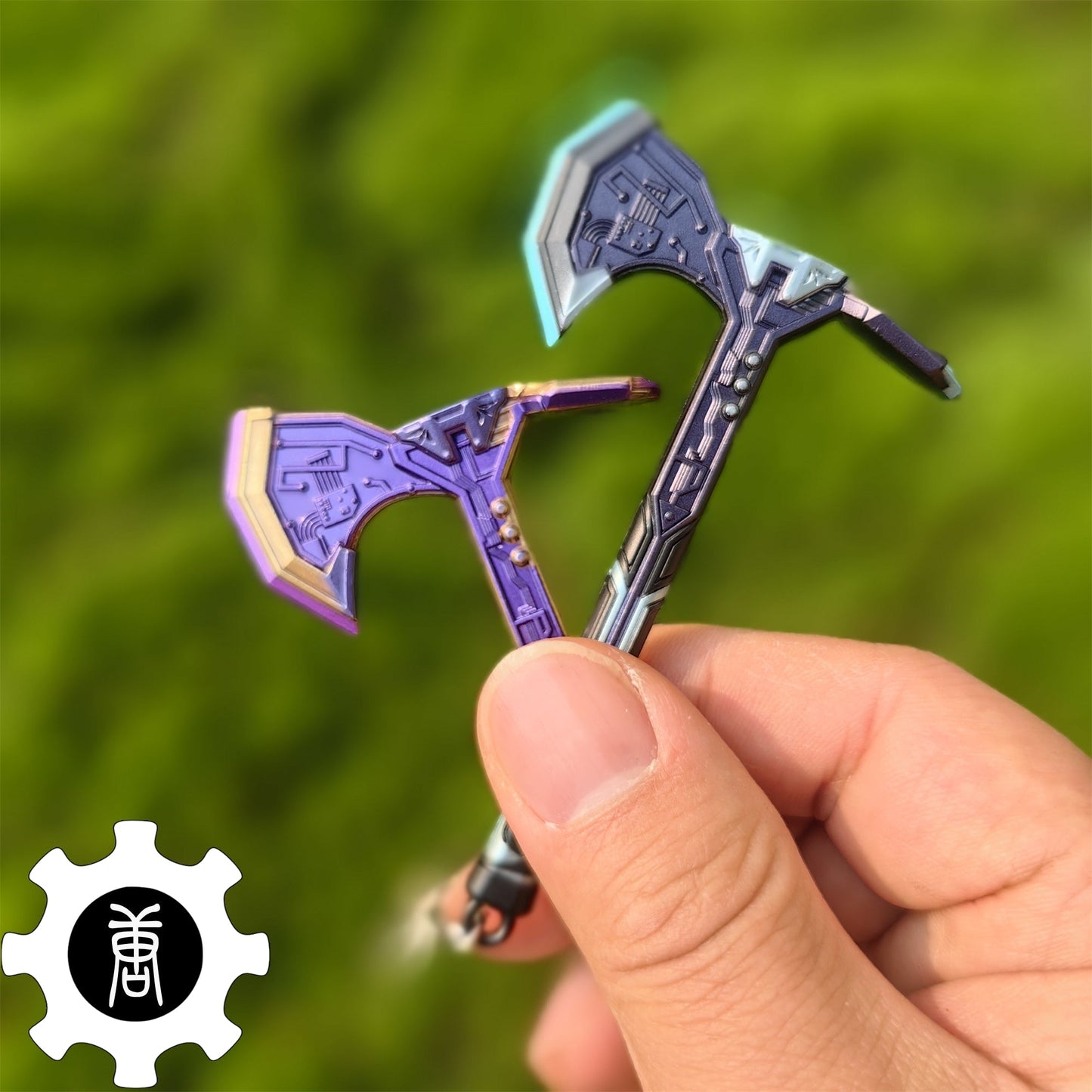 Neo Frontier Axe Keychain Melee Weapon Backpack Pendant