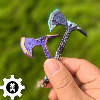 Neo Frontier Axe Keychain Melee Weapon Backpack Pendant