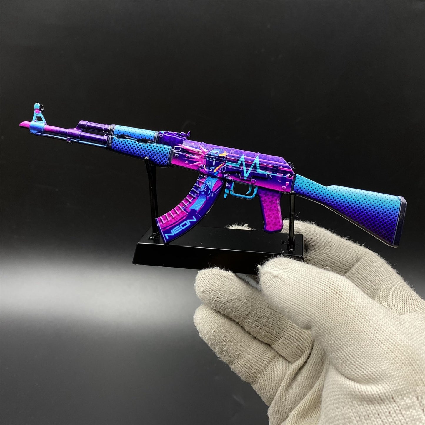 AK47 Neon Rider Metal Miniature Tiny Gun