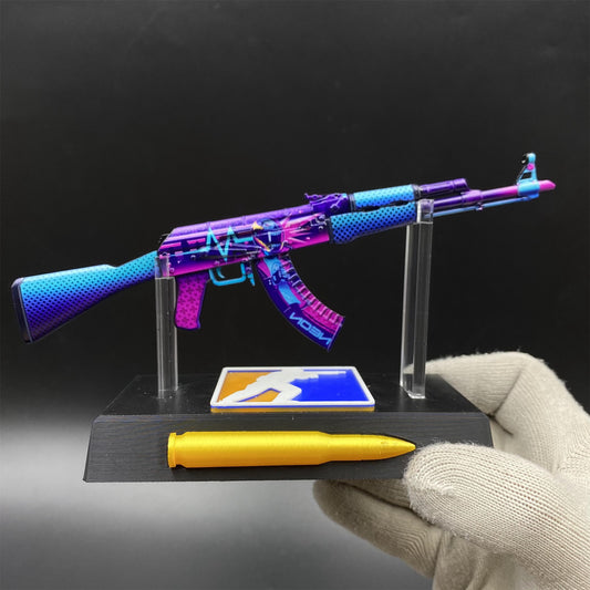 AK47 Neon Rider Metal Miniature Tiny Gun