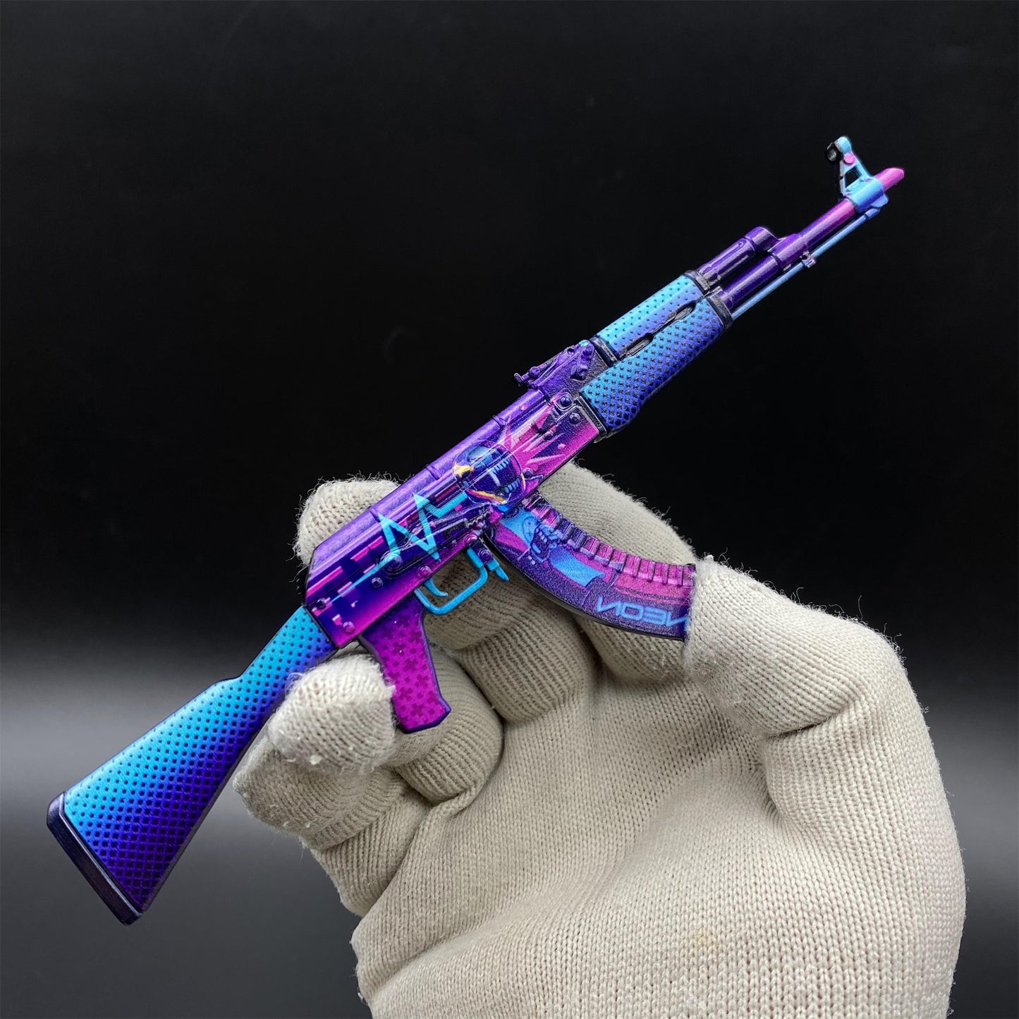 AK47 Neon Rider Metal Miniature Tiny Gun