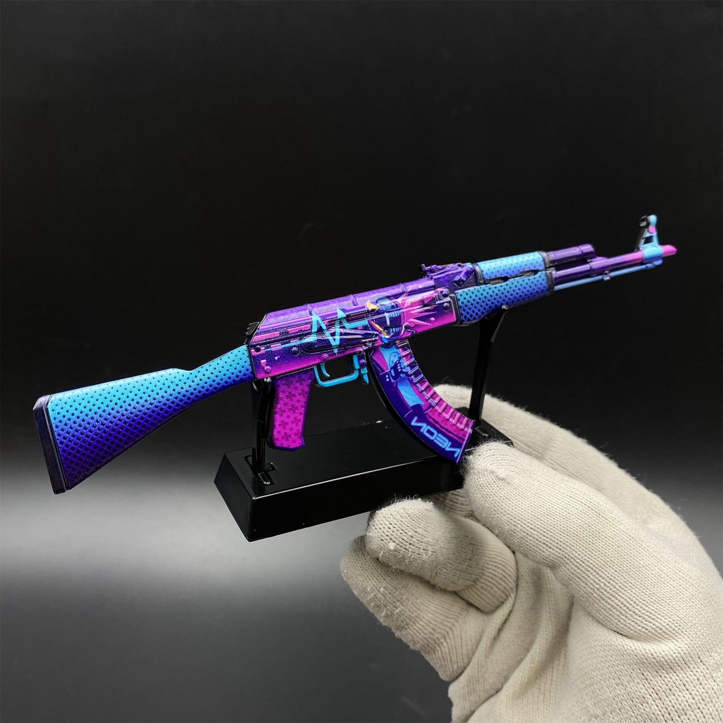 AK47 Neon Rider Metal Miniature Tiny Gun