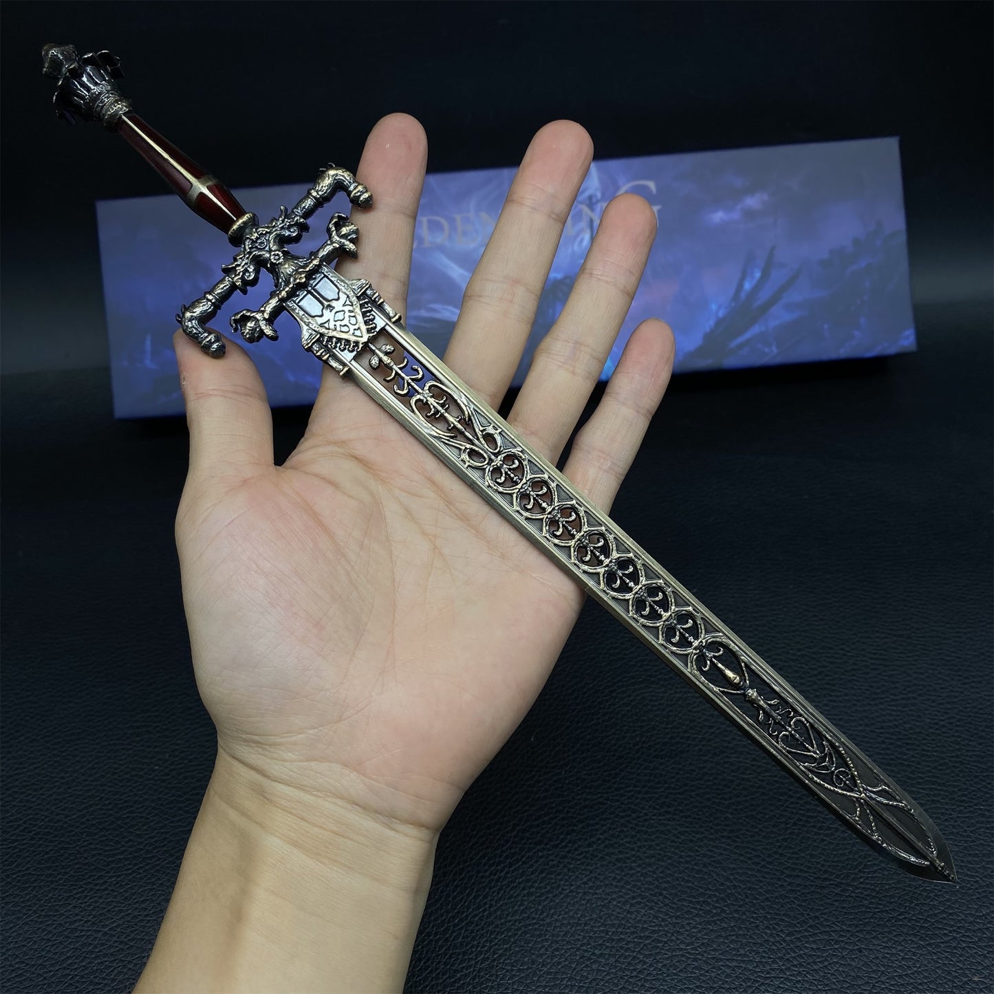 Night And Flame Sword Metal Miniature