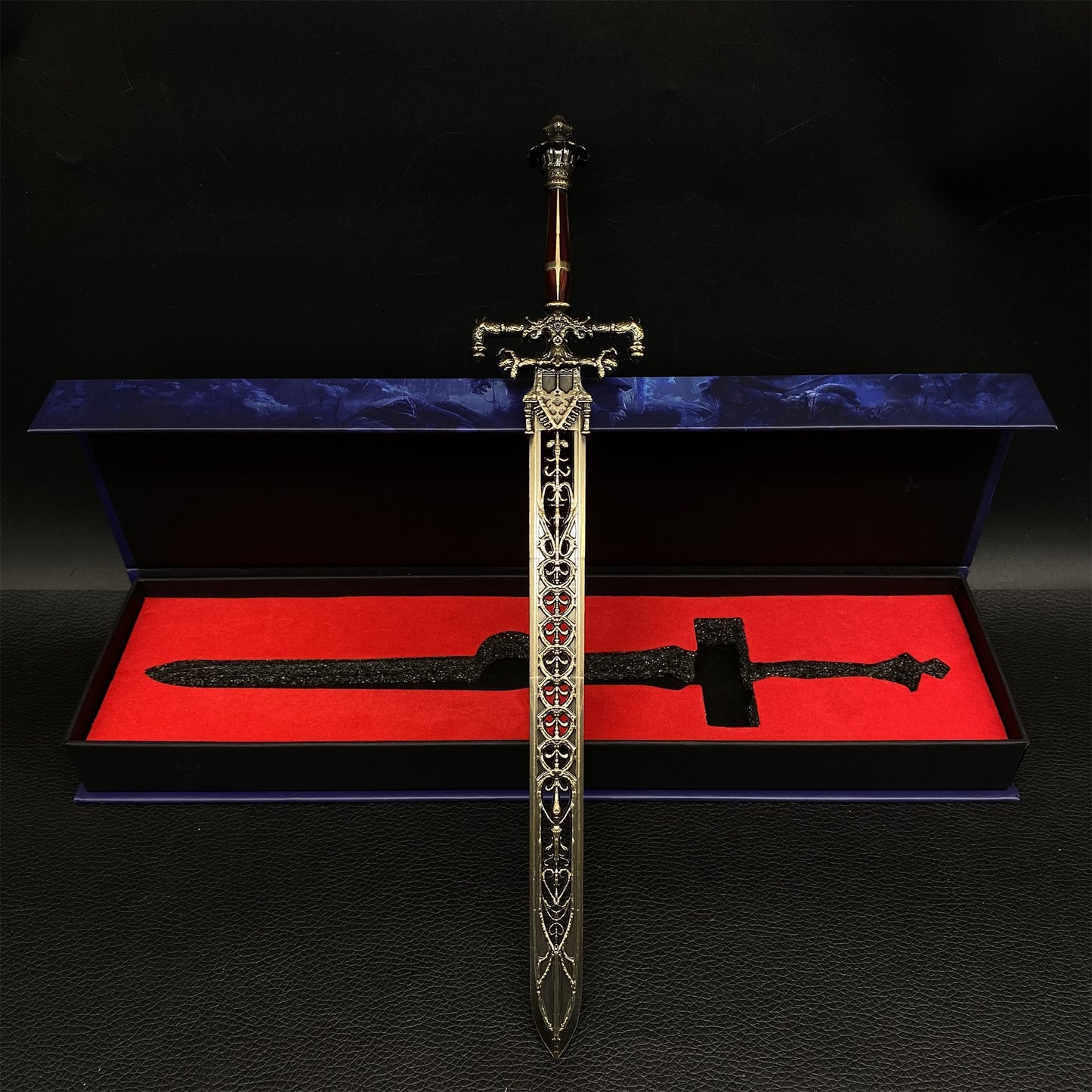 Night And Flame Sword Metal Miniature