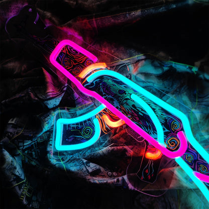 AK47 Nightwish 3D Colorful Night Neno Sign Wall Decor