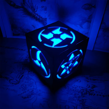 Ninja Eye Inspired Wooden Lantern Desk Decor