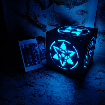 Ninja Eye Inspired Wooden Lantern Desk Decor