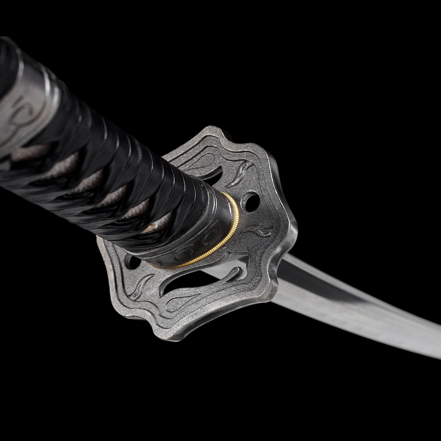 Damascus Steel Gaiden Katana Ninja Blade of the Archfiend Jashinken Sword For Collection