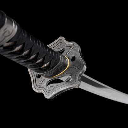 Damascus Steel Gaiden Katana Ninja Blade of the Archfiend Jashinken Sword For Collection
