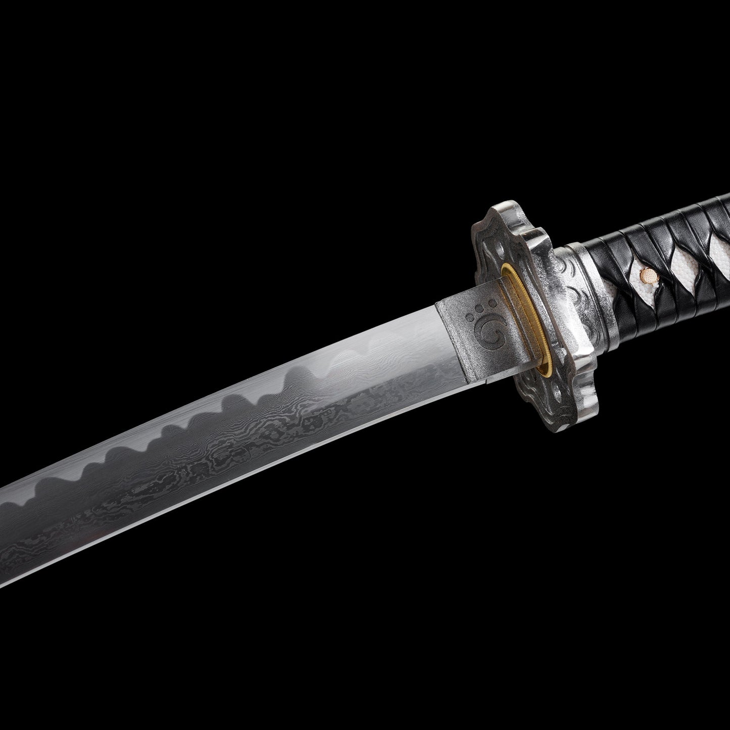 Damascus Steel Gaiden Katana Ninja Blade of the Archfiend Jashinken Sword For Collection