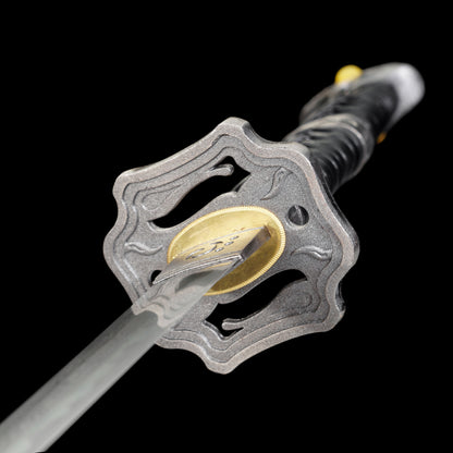 Damascus Steel Gaiden Katana Ninja Blade of the Archfiend Jashinken Sword For Collection