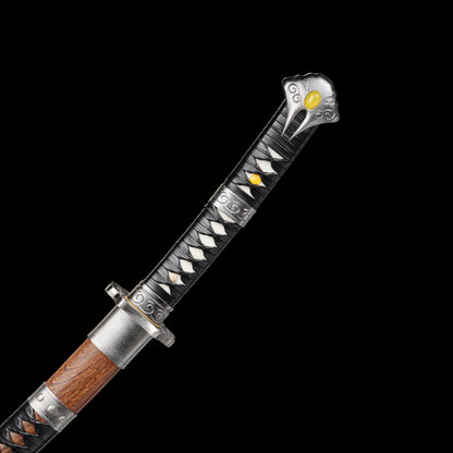 Damascus Steel Gaiden Katana Ninja Blade of the Archfiend Jashinken Sword For Collection