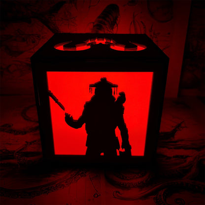 Octane Valkyrie Wood Cube Light Desk Decor