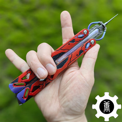 Octane Heirloom Recolor Replica-Octane Balisong Prototype Prop
