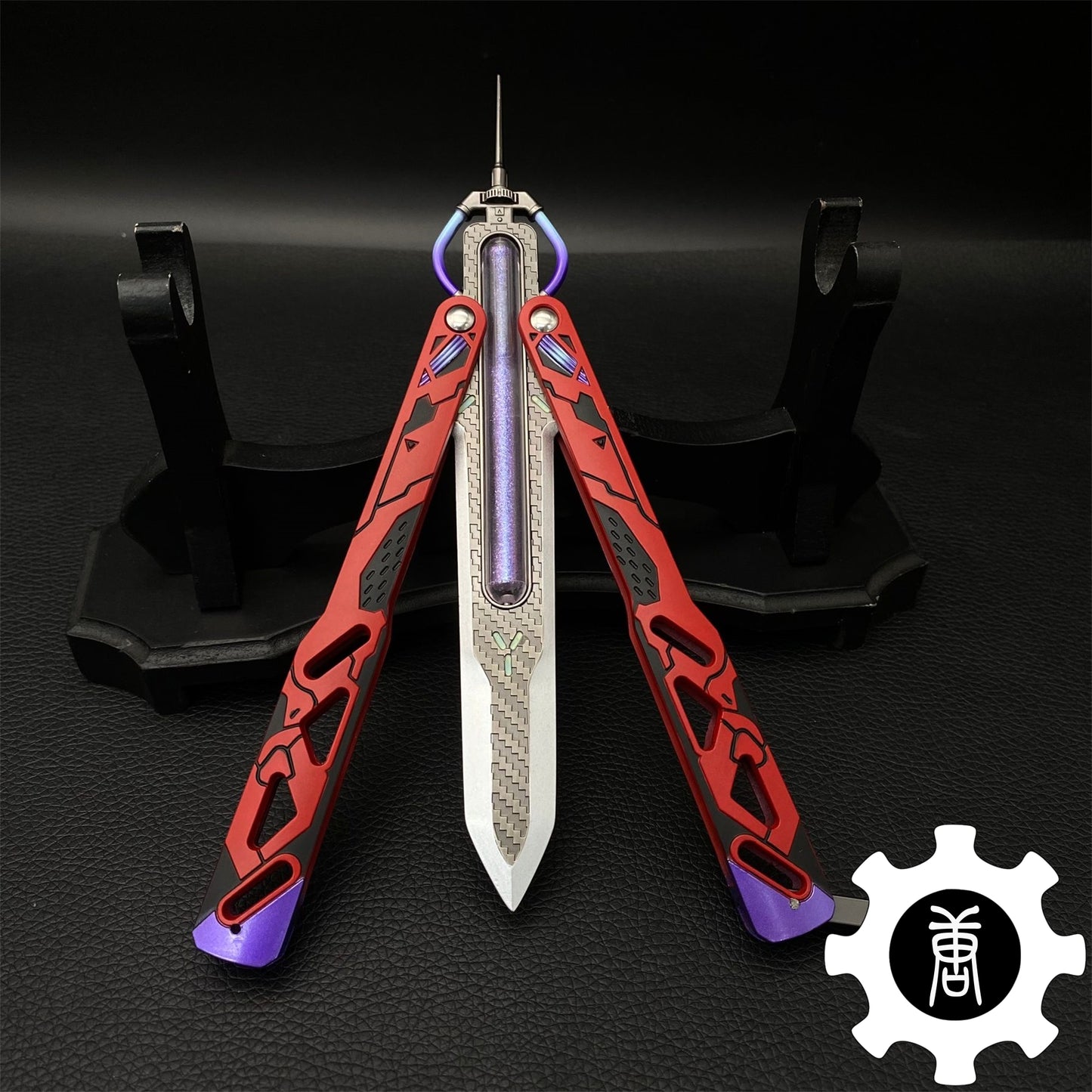 Octane Heirloom Recolor Replica-Octane Balisong Prototype Prop