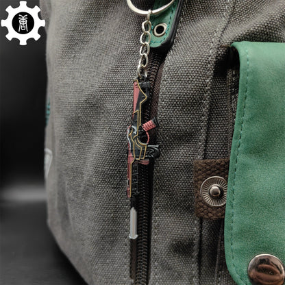 Metal Oni Phantom Gun Tiny Keychain Pendant
