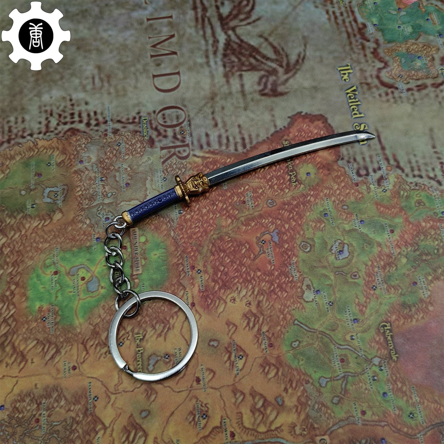 Val Onimaru Kunitsuna Katana Keychain Metal Pendant