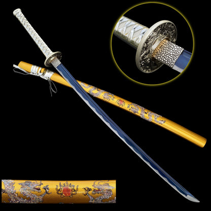 Golden Dragon Katana Samurai Sword