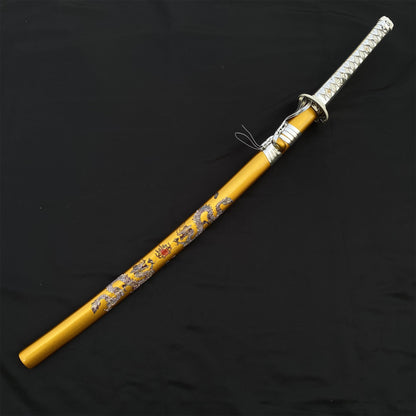Golden Dragon Katana Samurai Sword
