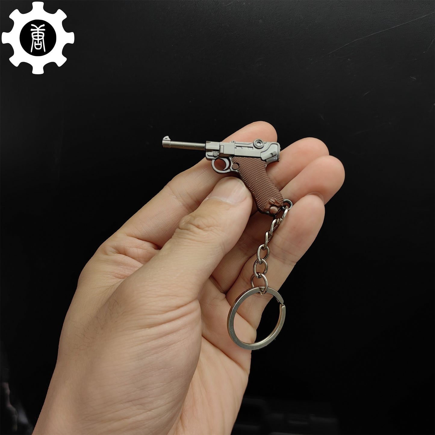12 In 1 Metal World Famous Pistol Revolver Gun Keychain