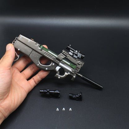 P90 Mental Submachine Miniature Gun 14CM/5.5" 