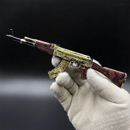Tiny Gun AK47 Panthera Onca Metal Miniature For Collection
