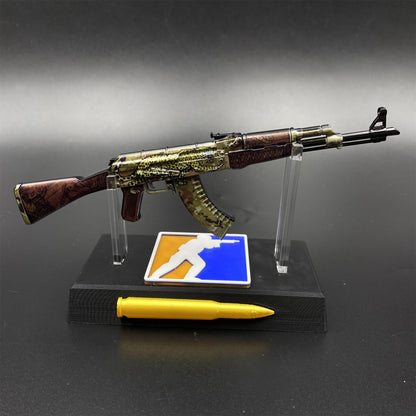 Tiny Gun AK47 Panthera Onca Metal Miniature For Collection