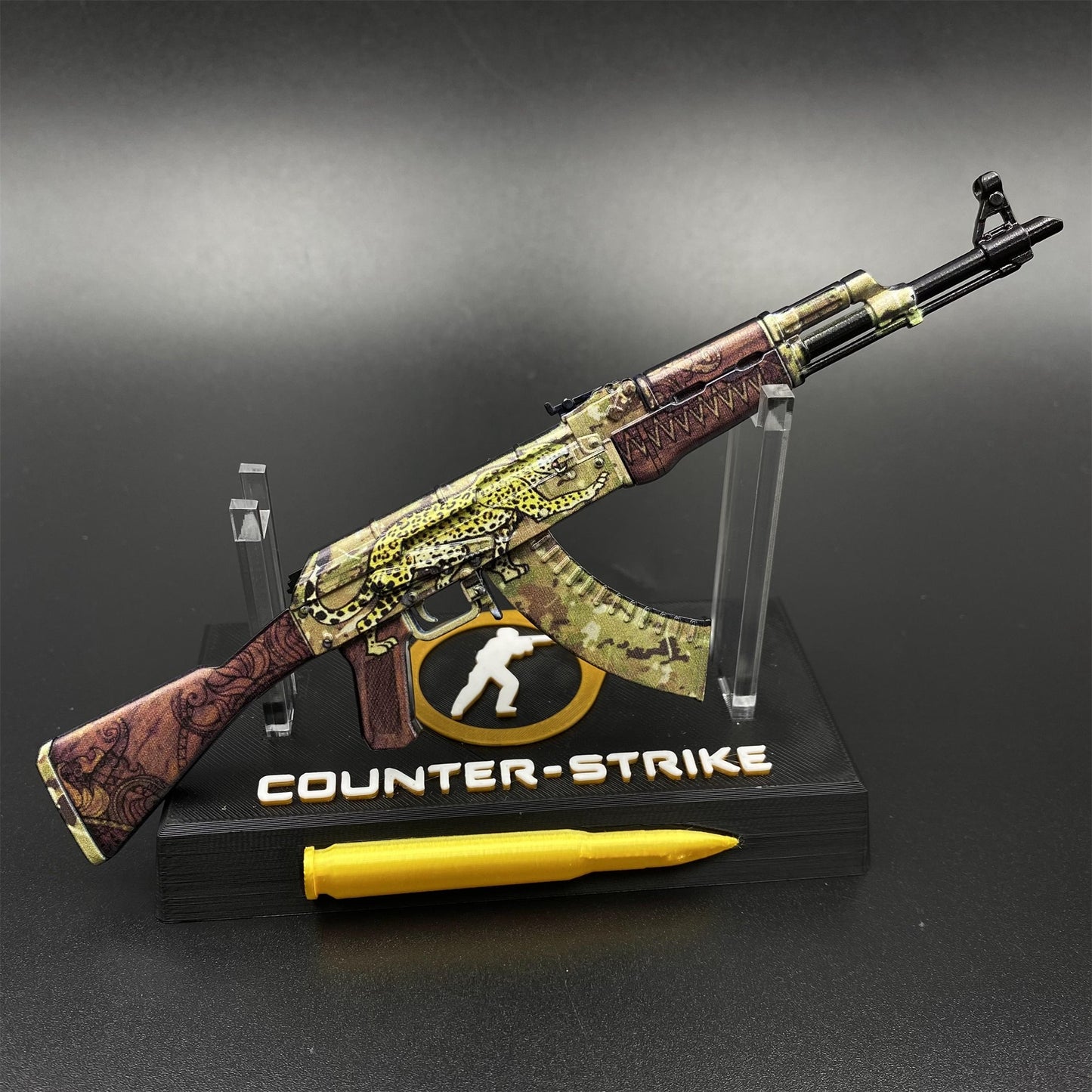 Tiny Gun AK47 Panthera Onca Metal Miniature For Collection