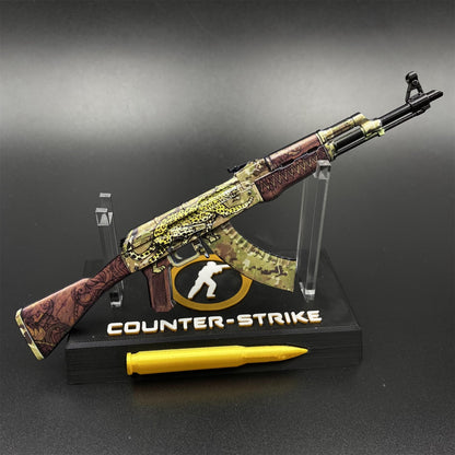 Tiny Gun AK47 Panthera Onca Metal Miniature For Collection
