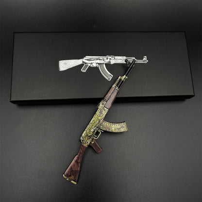 Tiny Gun AK47 Panthera Onca Metal Miniature For Collection