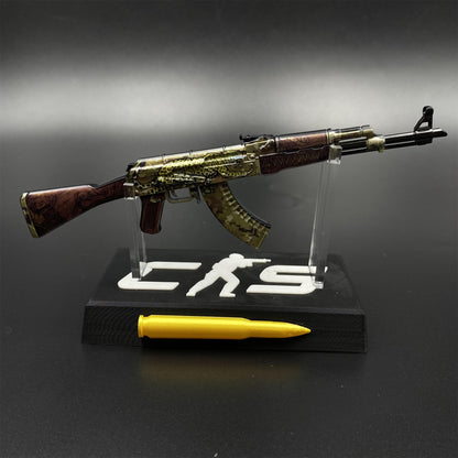 Tiny Gun AK47 Panthera Onca Metal Miniature For Collection