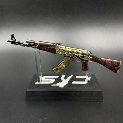 Tiny Gun AK47 Panthera Onca Metal Miniature For Collection