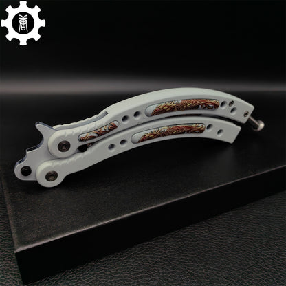Phoenix Balisong Metal Butterfly Knife Game Prop