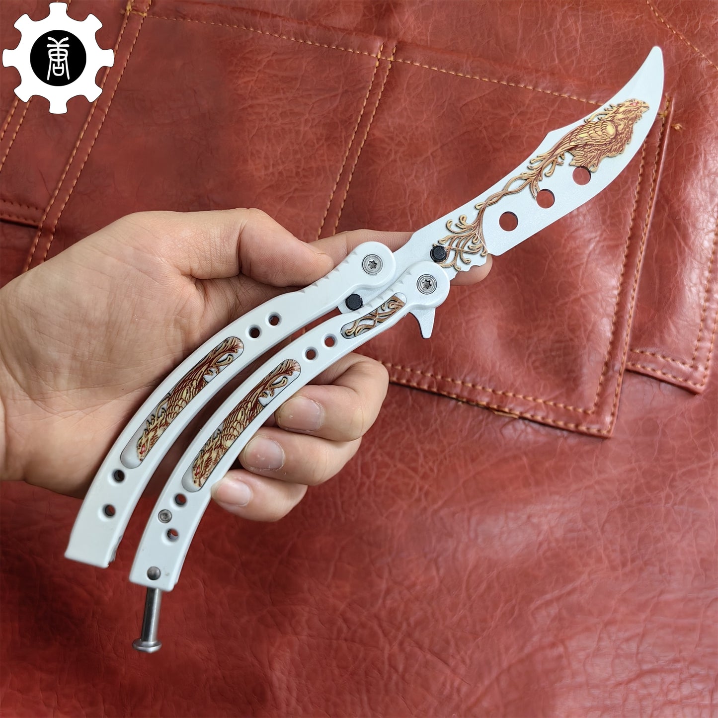 Phoenix Balisong Metal Butterfly Knife Game Prop