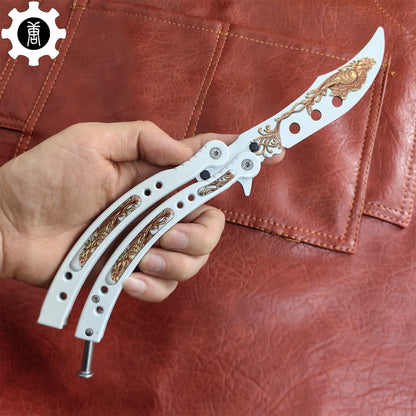 Phoenix Balisong Metal Butterfly Knife Game Prop