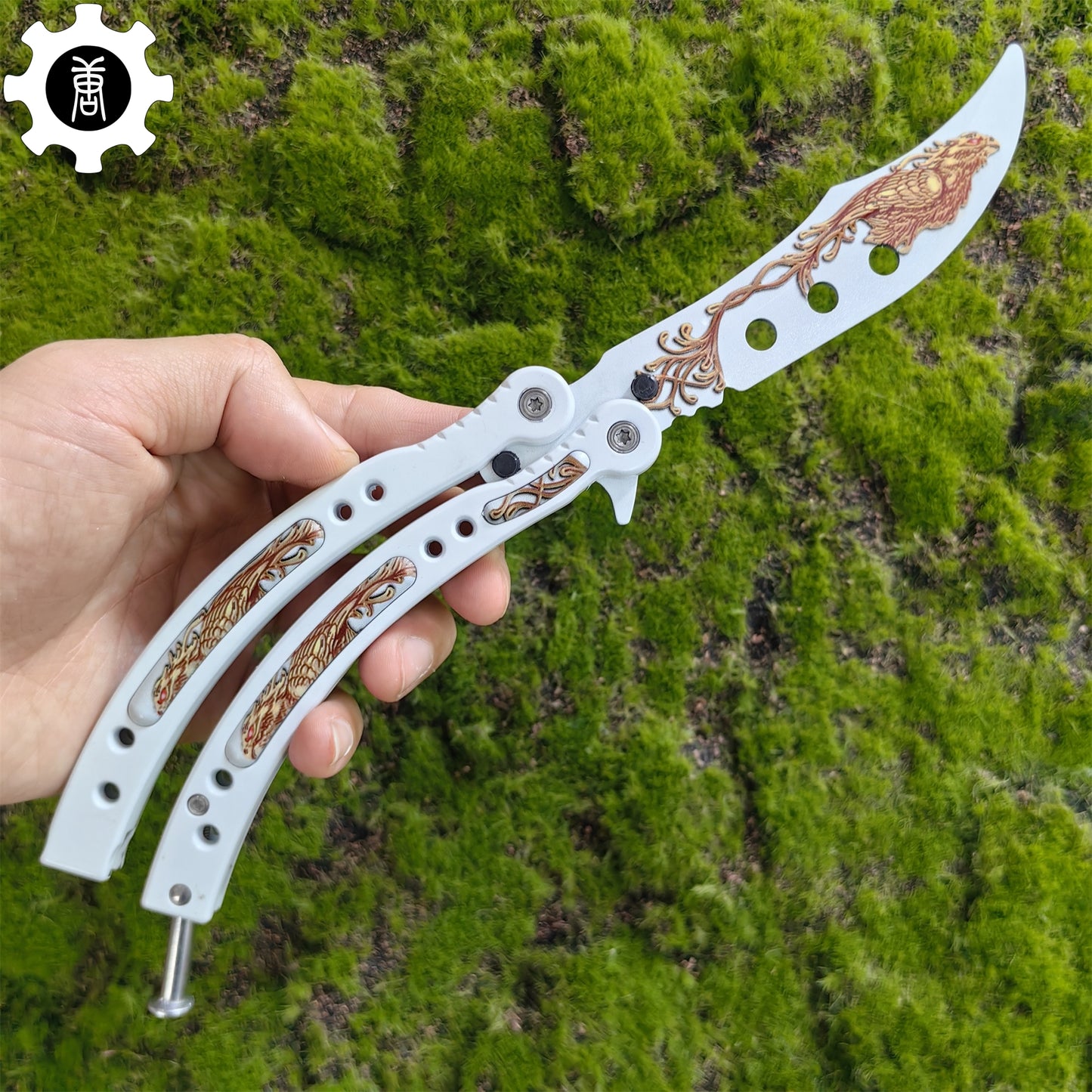 Phoenix Balisong Metal Butterfly Knife Game Prop