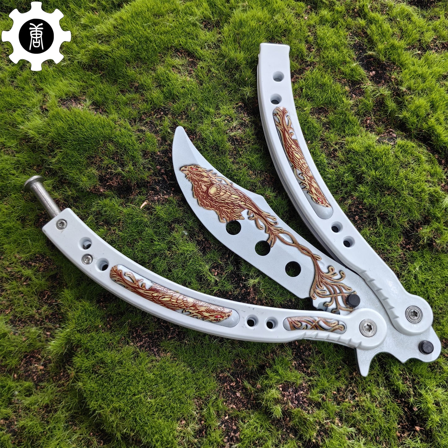 Phoenix Balisong Metal Butterfly Knife Game Prop