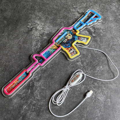 Customized CSGO Rare Skin M4A1-S Neon Light Wall Decor