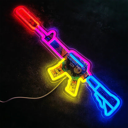 Customized CSGO Rare Skin M4A1-S Neon Light Wall Decor
