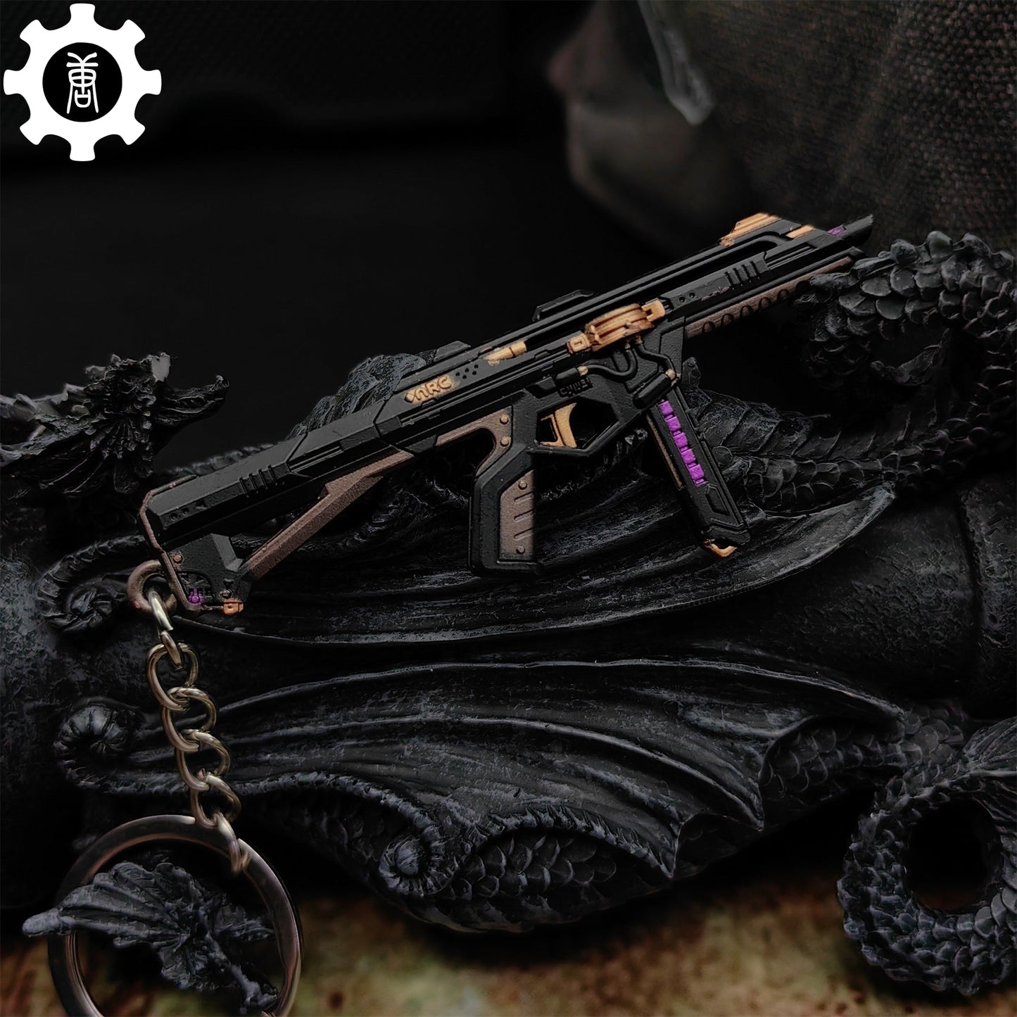 Mini Prelude to Chaos Stinger Gun Keychain Metal Pendant
