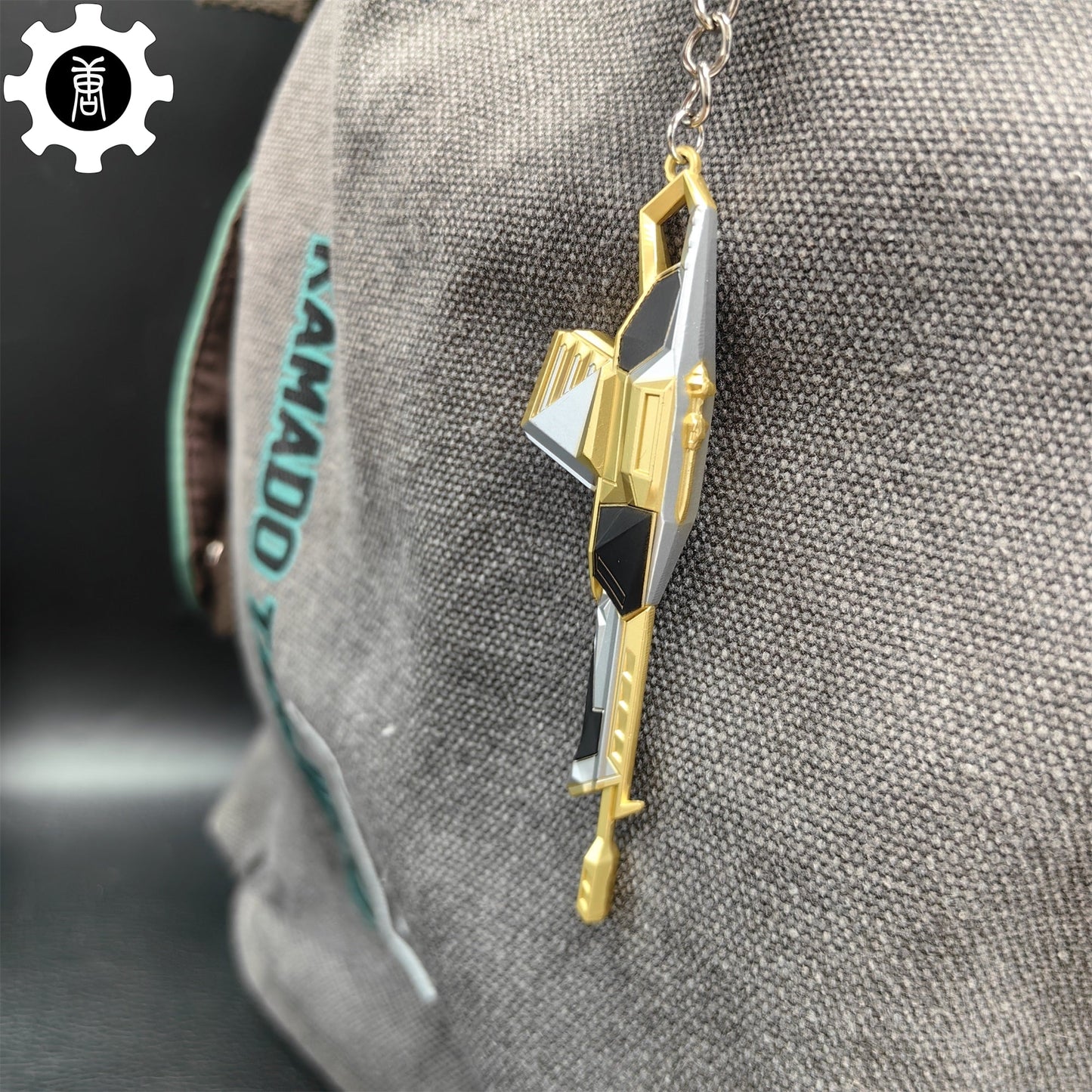 Val Prime//2.0 Odin Gun Keychain Metal Backpack Pendant