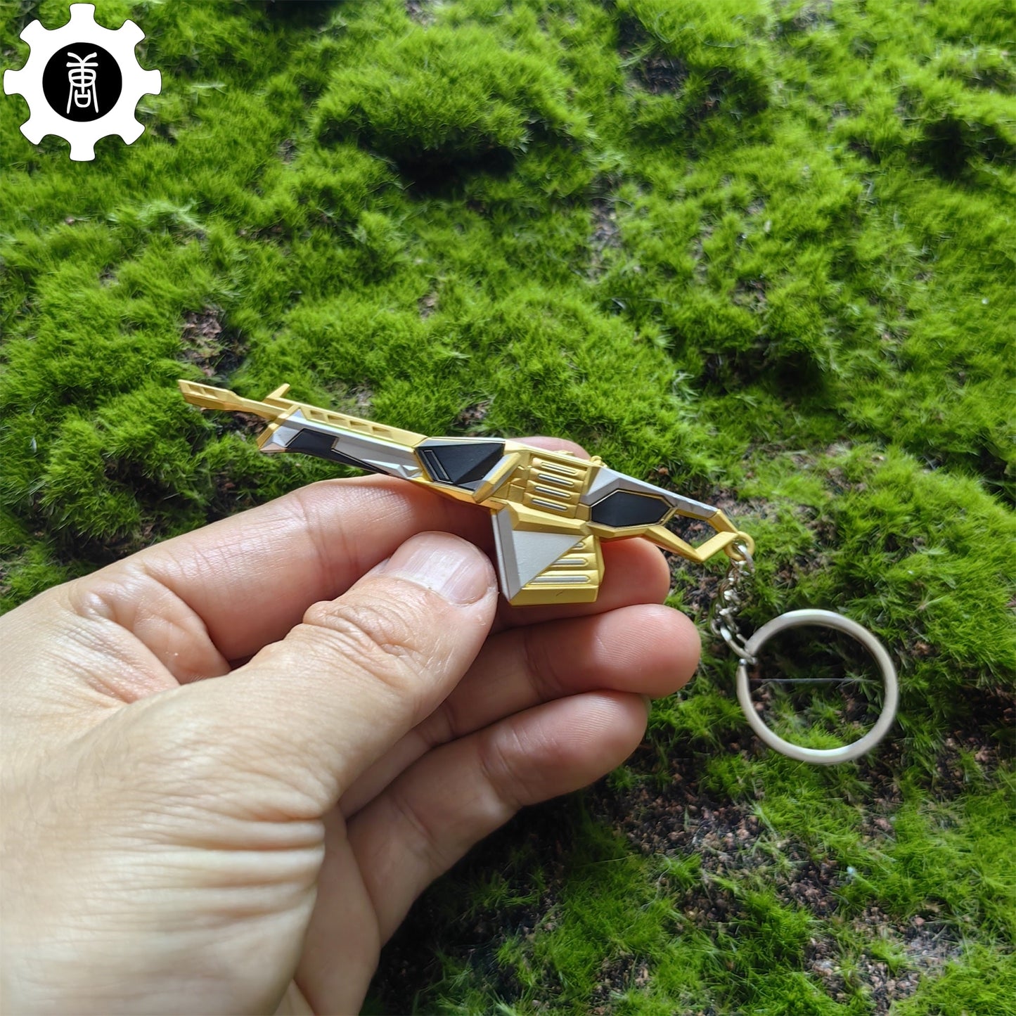 Val Prime//2.0 Odin Gun Keychain Metal Backpack Pendant