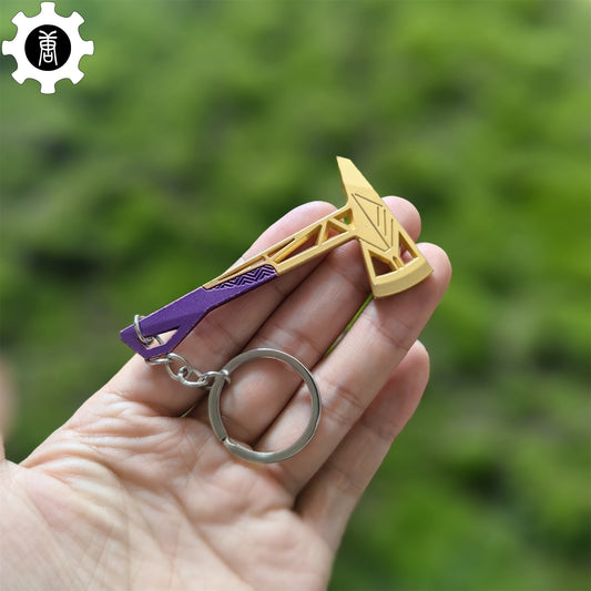 Val Prime Axe Keychain Metal Pendant